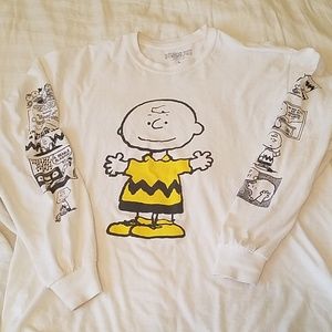 Peanuts Charle Brown Long Sleeve comic stripe